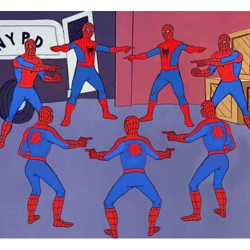Multi Spiderman Poster