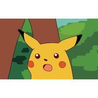 Surprise Pikachu Poster